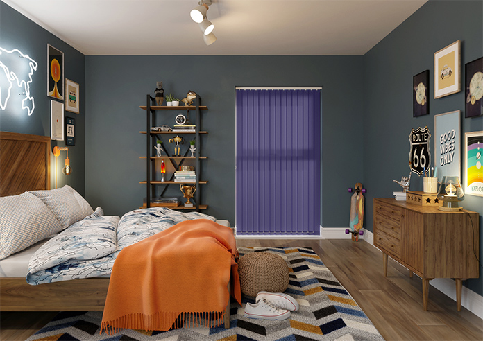 Roma, Indigo - Vertical Blind - Image 9